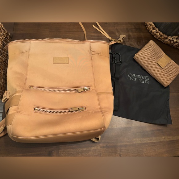 Dagne Dover Handbags - Dagne Dover Large Indi Diaper Bag Backpack in Camel 
Heavy Duty Unisex Organize
